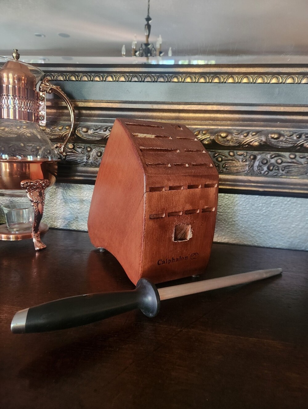 Calphalon Knife Block and Sharpening Steel